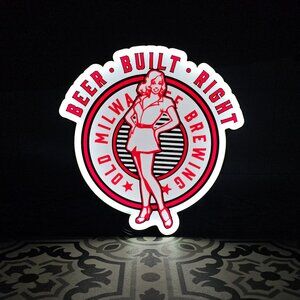 Old Milwaukee - LED Lightbox Sign with detachable stand